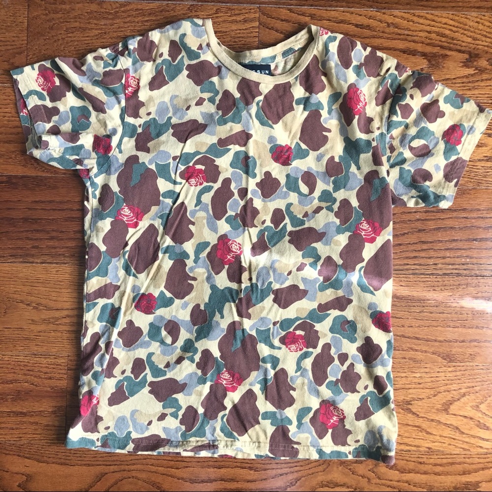 Pacsun Camo Rose Shirt